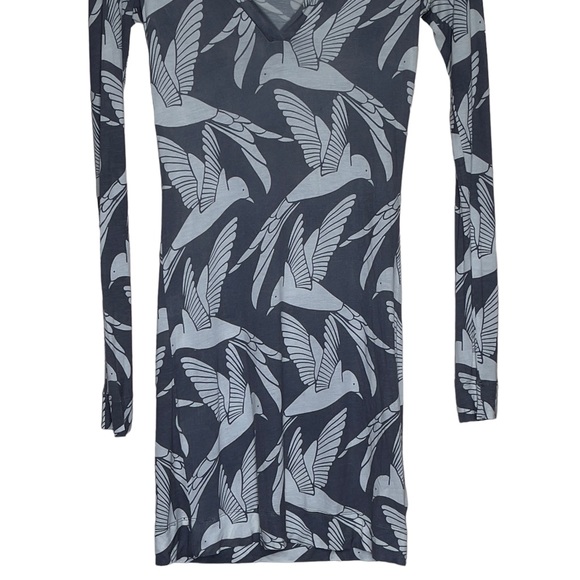 Young Fabulous & Broke Hummingbird Print Size XS Black & White Dress - Picture 3 of 9